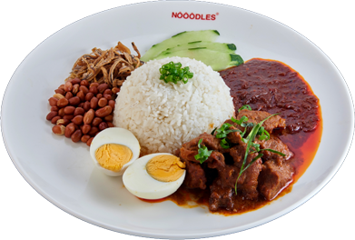 Nasi Lemak Beef Rendang